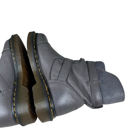 Dr Martens Kristy Gray Slouch Size US 5 Leather/Suede Boots - Picture 7 of 16